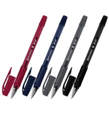 Ручка шариковая BRAUBERG BP-GT VIVID, СИНЯЯ, корпус ассорти, пишущий узел 0,7 мм, линия письма 0,35 мм, 144502