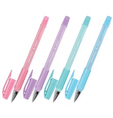 Ручка шариковая BRAUBERG BP-GT PASTEL, СИНЯЯ, корпус ассорти, пишущий узел 0,7 мм, линия письма 0,35 мм, 144503