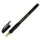 Ручка шариковая BRAUBERG BP-GT GLD BLACK, ЧЕРНАЯ, корпус тонированный, пишущий узел 0,7 мм, линия письма 0,35 мм, 144507