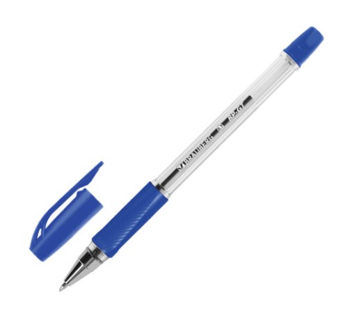 Ручки шариковые BRAUBERG BP-GT, НАБОР 5 ШТУК, СИНИЕ, пишущий узел 0,7 мм, линия письма 0,35 мм, 144509