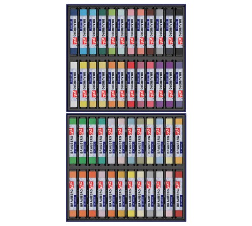 Пастель сухая художественная BRAUBERG ART CLASSIC, 48 цветов, квадратное сечение, 182094