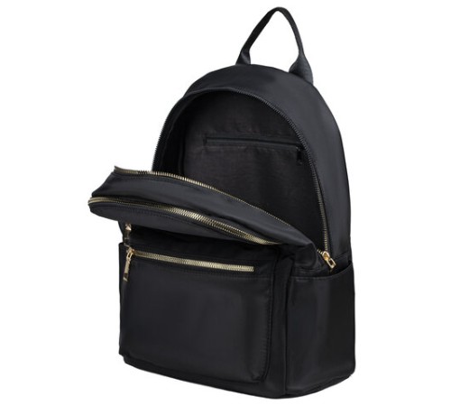 Рюкзак BRAUBERG PODIUM женский, 2 отделения, карман-антивор, нейлон, черный, 35х29х15 см, 270813