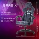 Кресло компьютерное BRABIX "Shooter GM-123", 2 подушки, ткань, синее/серое, 533212