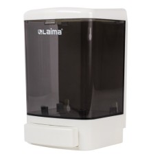 Дозатор для жидкого мыла LAIMA, НАЛИВНОЙ, 1 л, белый (тонированный), ABS-пластик, 603920