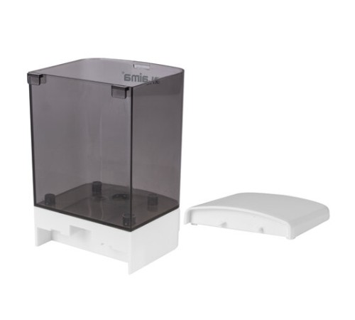 Дозатор для жидкого мыла LAIMA, НАЛИВНОЙ, 1 л, белый (тонированный), ABS-пластик, 603920