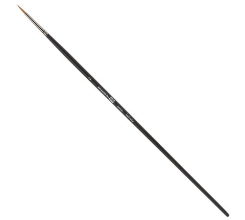 Кисть художественная проф. BRAUBERG ART CLASSIC, колонок, круглая, № 2, длинная ручка, 200923