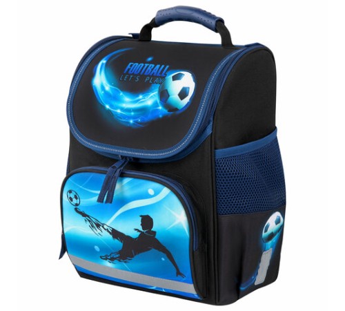 Ранец ПИФАГОР BASIC, 1 отделение, 3 кармана, эргономичная спинка, 