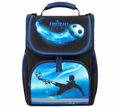 Ранец ПИФАГОР BASIC, 1 отделение, 3 кармана, эргономичная спинка, 