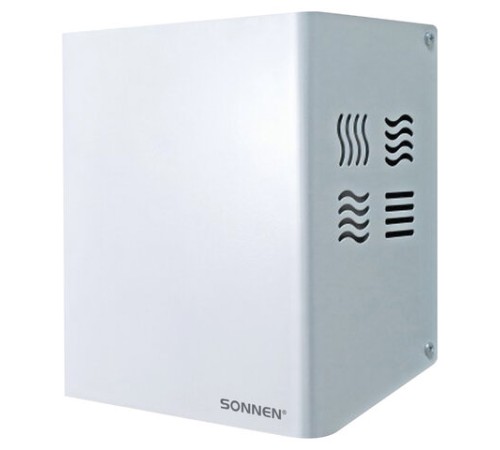 Сушилка для рук SONNEN HDR-1200W, 1200 Вт, производство РОССИЯ, антивандальная, 12 м/с, сталь, 701870