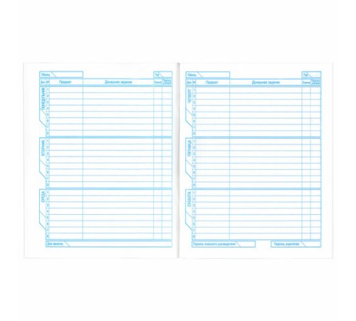 Дневник БЕЛЫЙ, HATBER, на скобе, обложка мелованный картон, 005189, 40Д5B_03610