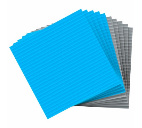 Салфетки губчатые для уборки кухни 15х15 см, ЦЕЛЛЮЛОЗНЫЕ, КОМПЛЕКТ 10 шт., 5 серых / 5 голубых, LAIMA, 700263