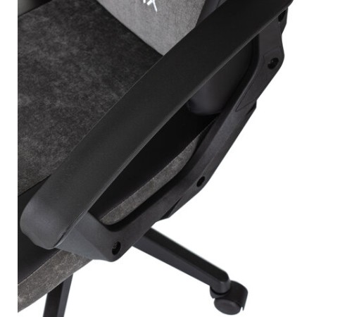 Кресло компьютерное BRABIX "Forcer GM-127", 2 подушки, экокожа/велюр, черное/серое, 533216 Кресло компьютерное BRABIX "Forcer GM-127", 2 подушки, экокожа/велюр, черное/серое, 533216