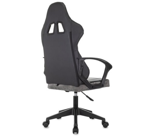 Кресло компьютерное BRABIX "Forcer GM-127", 2 подушки, экокожа/велюр, черное/серое, 533216 Кресло компьютерное BRABIX "Forcer GM-127", 2 подушки, экокожа/велюр, черное/серое, 533216