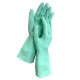 Перчатки МНОГОРАЗОВЫЕ латексные LAIMA, С АРОМАТОМ АЛОЭ, зеленые, хлопчатобумажное напыление, размер L (большой), вес 55 г, 700546