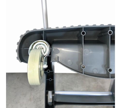 Тележка уборочная BRABIX, 2 съемных ведра 30 л, механический отжим, пластиковый каркас, фиксирующаяся ручка, 606661