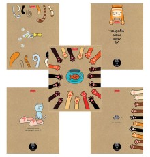 Тетрадь А5 48л. HATBER скоба, клетка, обложка крафт, 