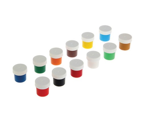 Гуашь KOH-I-NOOR, 12 цветов по 25 мл, без кисти, картонная упаковка, FG-KIN-212