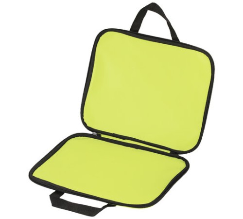 Папка на молнии с ручками STAFF EVERYDAY, А4, полиэстер, ярко-желтая, 270736