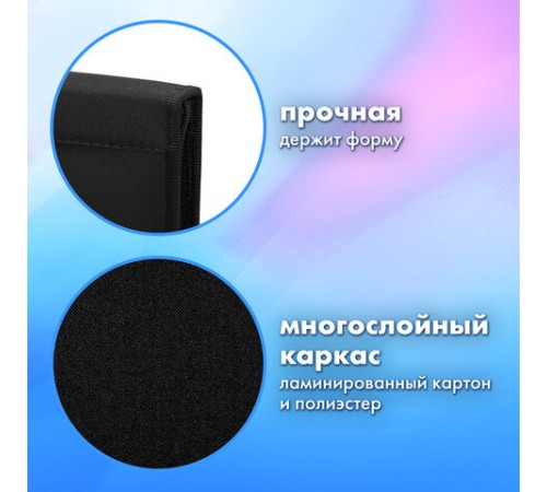 Папка на молнии BRAUBERG А4 с ручкой, с органайзером, 1 отделение, 