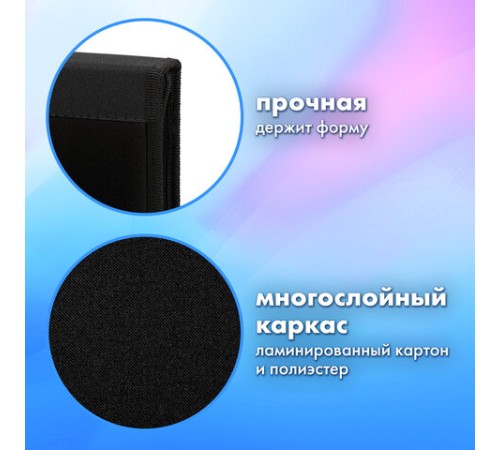 Папка на молнии BRAUBERG А4 с ручкой, с органайзером, 1 отделение, 