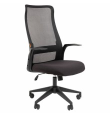 Кресло офисное Chairman CH 573, сетка/ткань, черное, 7134740