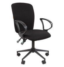 Кресло офисное Chairman CH 9801, пятилучие металл, ткань, черное, 7150934