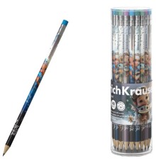 Карандаш чернографитный с ластиком ERICH KRAUSE 