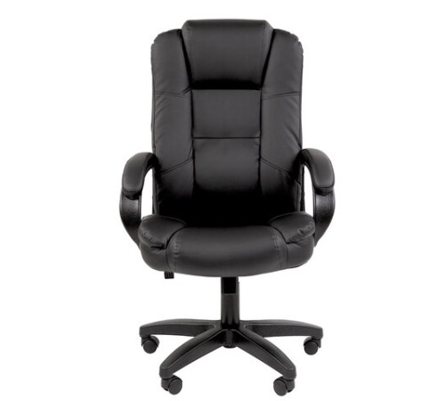 Кресло офисное Chairman CH 600 LT, экокожа, черное, 7158667
