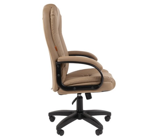 Кресло офисное Chairman CH 600 LT, экокожа, бежевое, 7158660