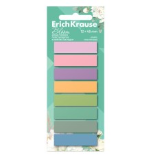 Закладки клейкие ERICH KRAUSE Pastel Bloom, пластиковые, 12х45 мм, 160 штук (20 л. х 8 цветов), 61560