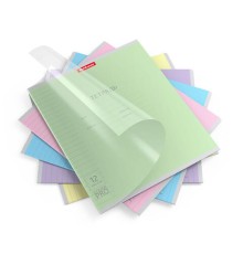 Тетрадь обложка пластик, 12 л. линия, Erich Krause, CoverPro (микс в спайке), 56339