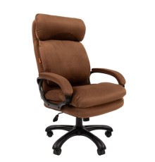Кресло офисное Chairman СН 505, НАГРУЗКА до 150 кг, велюр, коричневое, 7127987
