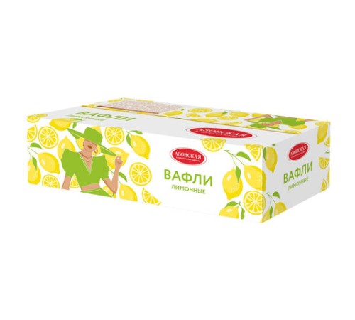 Вафли АЗОВСКАЯ со вкусом лимона 2,8 кг
