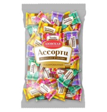 Конфеты глазированные АЗОВСКАЯ Козинак и халва 1000 г