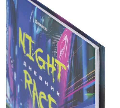 Дневник 5-11 класс 48 л., твердый, BRAUBERG, выборочный лак, с подсказом, Машина, 107193