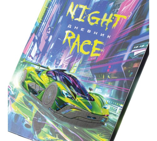 Дневник 5-11 класс 48 л., твердый, BRAUBERG, выборочный лак, с подсказом, Машина, 107193