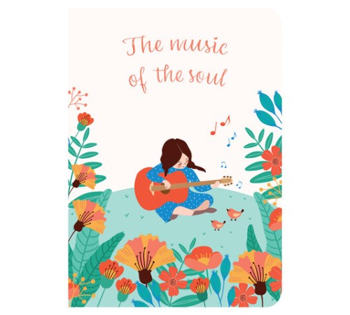 Тетрадь 60 л. в клетку обложка SoftTouch, бежевая бумага 70 г/м2, сшивка, В5 (179х250 мм), ГАРМОНИЯ, BRAUBERG, 1403816