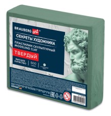 Пластилин скульптурный ТВЕРДЫЙ ОЛИВКОВЫЙ 