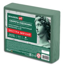 Пластилин скульптурный ЭКСТРА МЯГКИЙ ОЛИВКОВЫЙ 