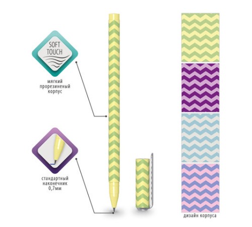 Ручка шариковая BRAUBERG SOFT TOUCH STICK 