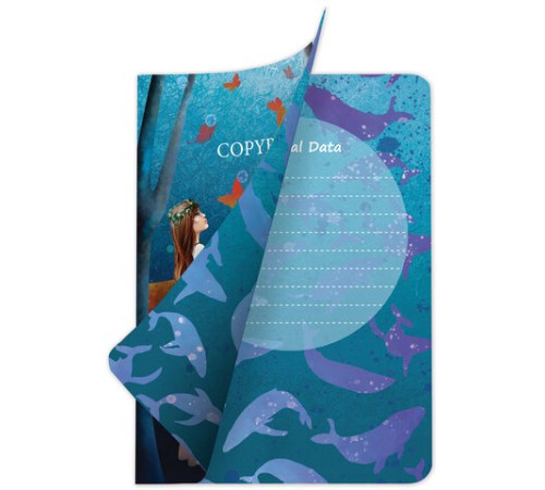 Тетрадь 60 л. в клетку обложка SoftTouch, бежевая бумага 70 г/м2, сшивка, В5 (179х250 мм), СКАЗКА, BRAUBERG, 403811