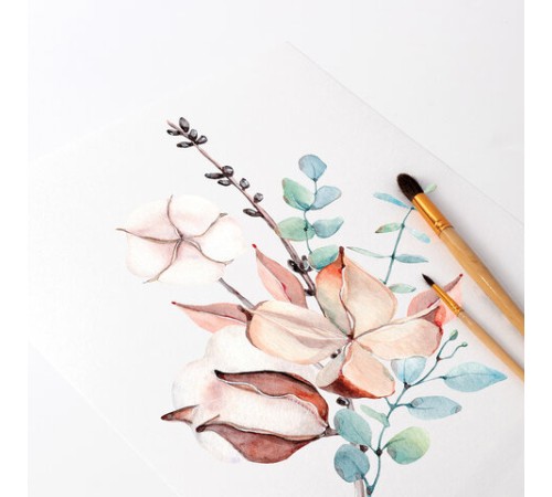 Бумага для акварели БОЛЬШАЯ А3 в папке, 20 листов, 200 г/м2, среднее зерно, BRAUBERG ART CLASSIC, 116352