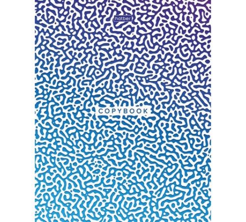 Тетрадь А5, 40 л., HATBER, скоба, клетка, глянцевая ламинация, 