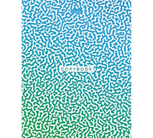 Тетрадь А5, 40 л., HATBER, скоба, клетка, глянцевая ламинация, 