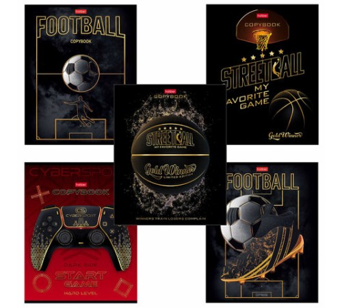 Тетрадь А5 48 л. HATBER скоба, клетка, матовая ламинация, 3D, 