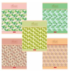 Тетрадь А5, 96 л., HATBER скоба, клетка, обложка картон, тиснение, 