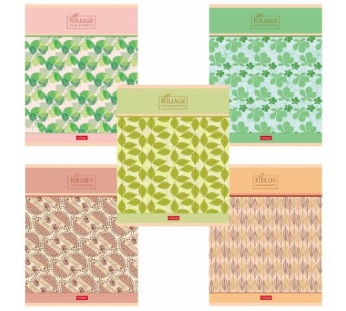 Тетрадь А5, 96 л., HATBER скоба, клетка, обложка картон, тиснение, 