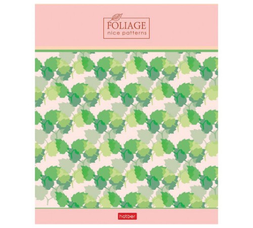 Тетрадь А5, 96 л., HATBER скоба, клетка, обложка картон, тиснение, 