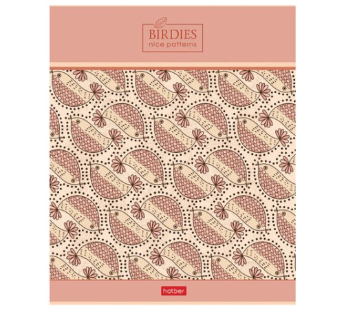 Тетрадь А5, 96 л., HATBER скоба, клетка, обложка картон, тиснение, 