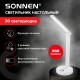 Настольная лампа светильник ночник SONNEN RG-001, LED, 6 Вт, 3 режима, RGB подсветка, белый, 238774